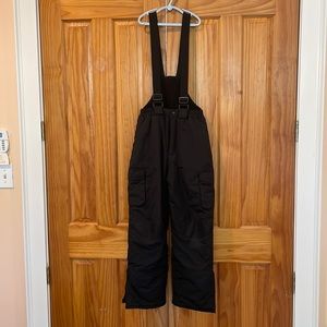 AlpineTek black ski bib size 10/12